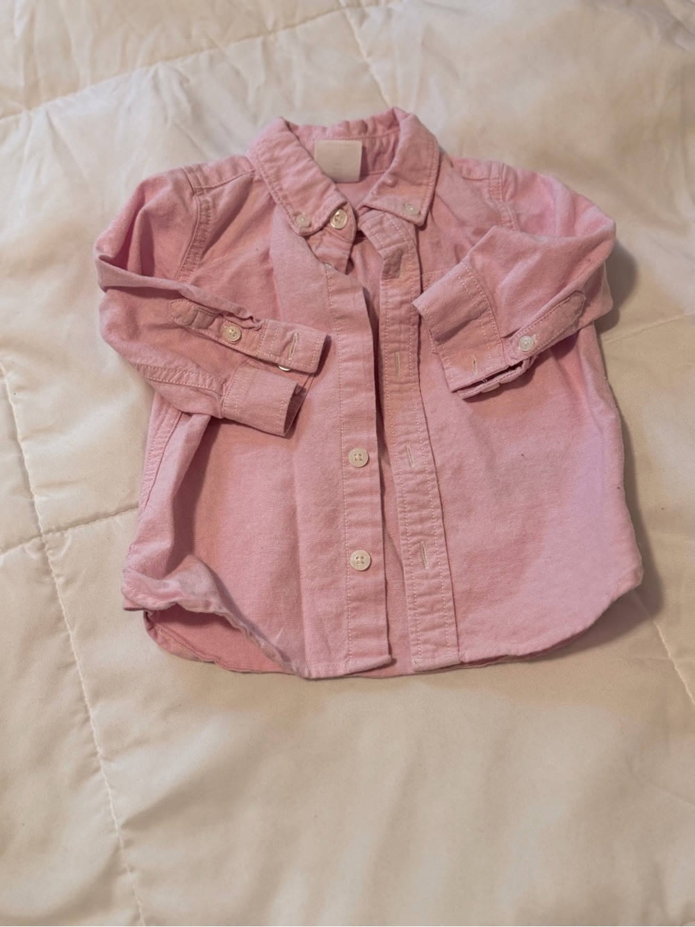 GAP Light Pink Button-Down Shirt for Kids